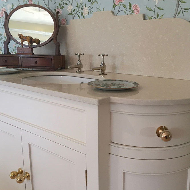 curved vanity unit