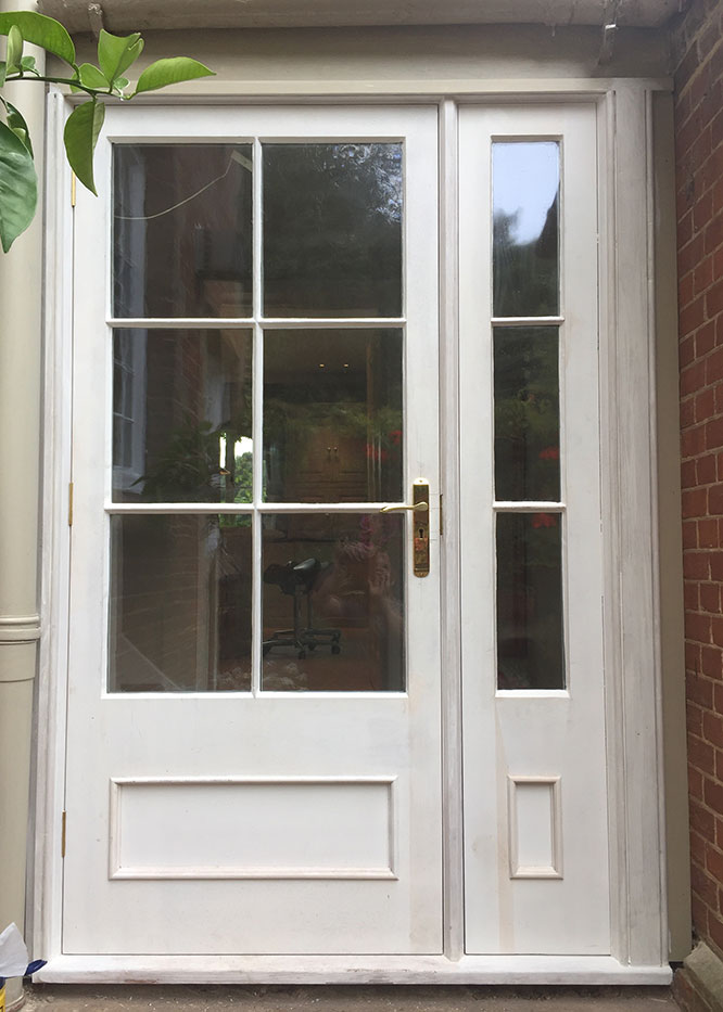 white french doors