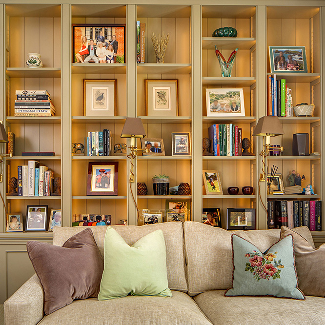 built in bookcase