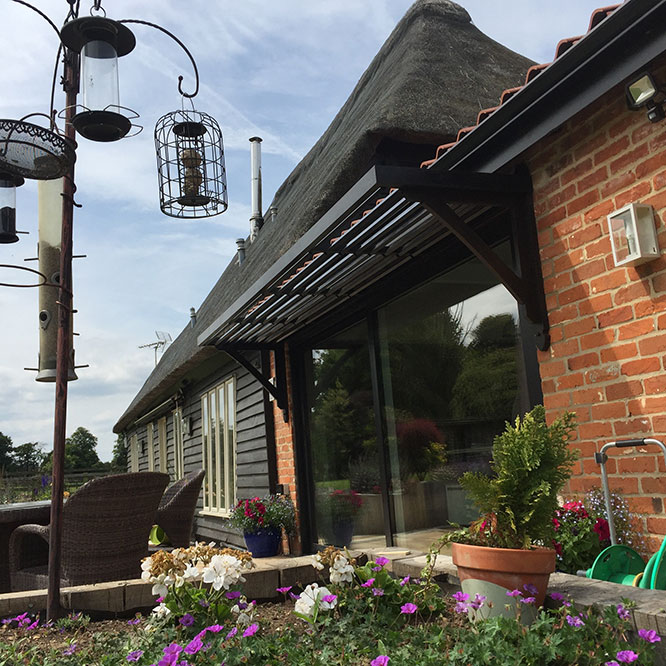 sunshade on house